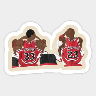 Jordan And Pippen Sticker